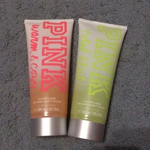 victorias secret pink bodywashes